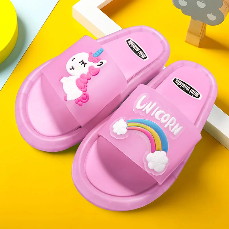 2023 Girl Slippers Children LED Kids Slippers Baby Bathroom Sandals Kids Shoes for Girl Boys Light Up Shoes Toddler