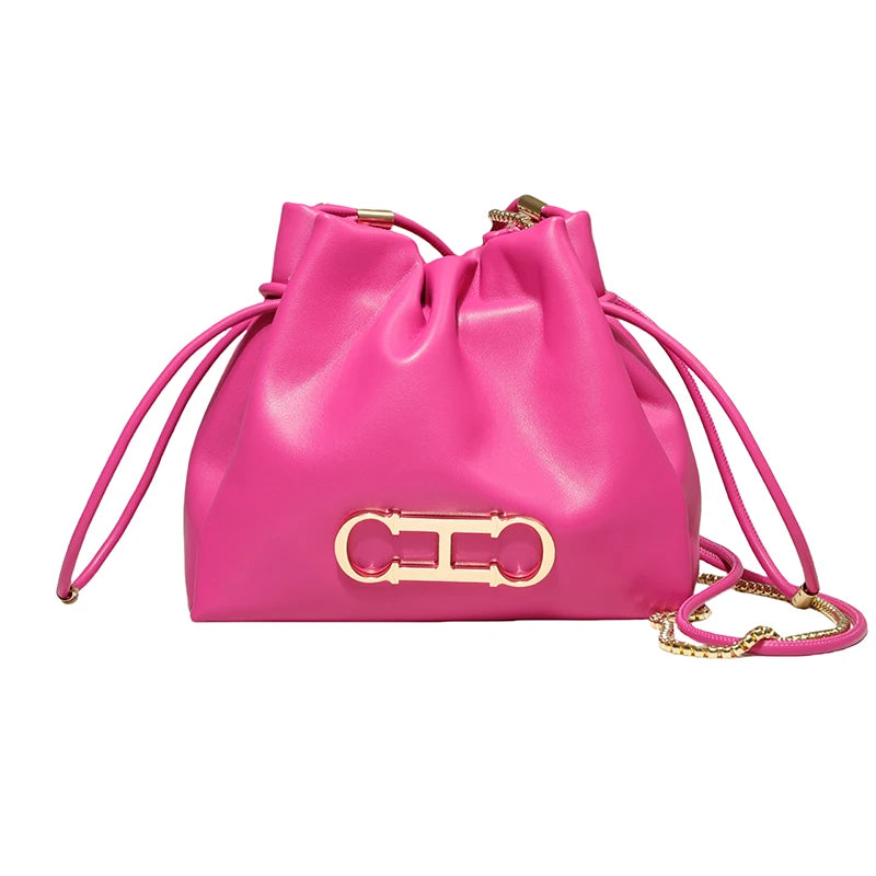 CH Casual Style Daily Ladies Small Bag Premium Sense Ladies Commuter Bag High Quality Solid Colour Design Ladies Shoulder Bag