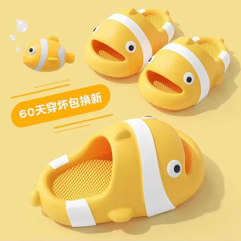 Cute Girl Slippers Summer Feet Stepping Thick Bottom Cartoon Indoor Home Parent Child Anti Slip Home Bathroom Slippers