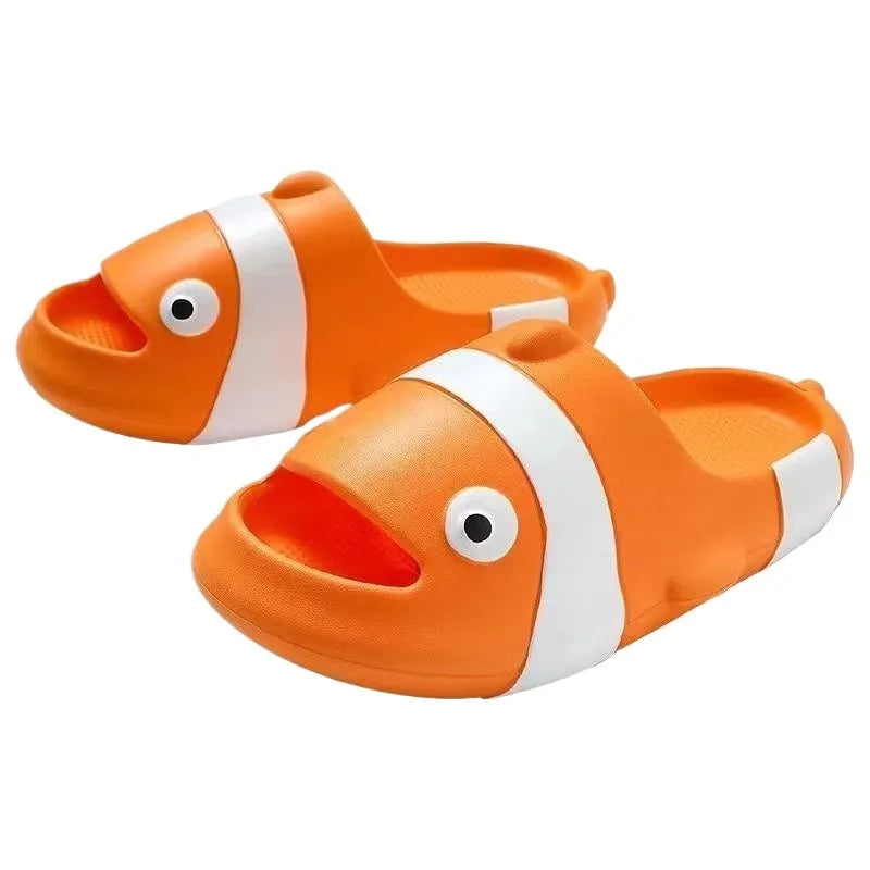 Cute Girl Slippers Summer Feet Stepping Thick Bottom Cartoon Indoor Home Parent Child Anti Slip Home Bathroom Slippers