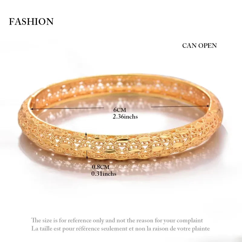 24k Bangles Girls Dubai Gold Color Turkish Egyptian Algeria Indian Moroccan Saudi Gold Color Bangles Kids Bangles Jewelry