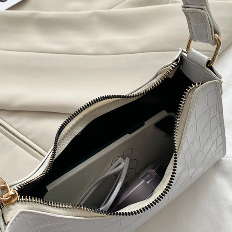 Ladies Shopping Bags Ladies Handbags Shoulder Bags Chain Handbags Underarm Bags Female Bags Small Square Bags White
