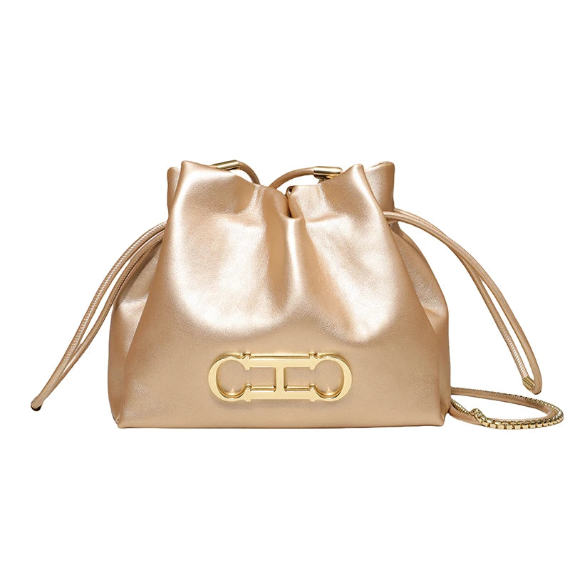 CH Casual Style Daily Ladies Small Bag Premium Sense Ladies Commuter Bag High Quality Solid Colour Design Ladies Shoulder Bag