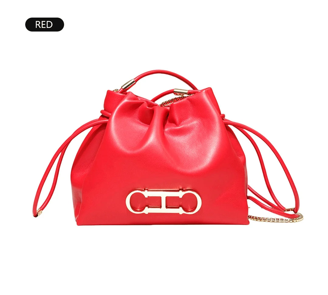 CH Casual Style Daily Ladies Small Bag Premium Sense Ladies Commuter Bag High Quality Solid Colour Design Ladies Shoulder Bag