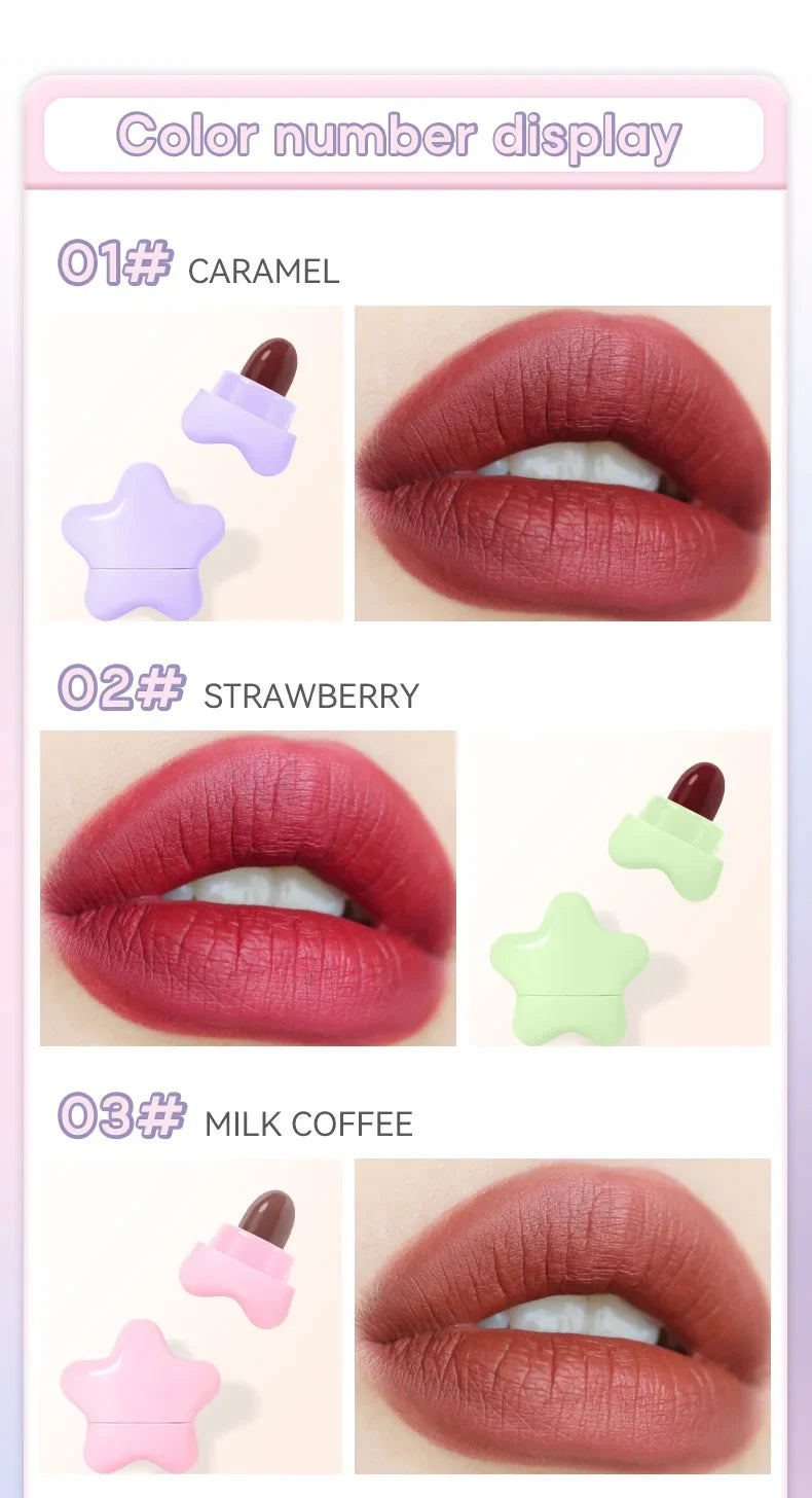 DEROL Matte Set Lipstick Capsule Lipstick Star Candy Mini Capsule Lipstick