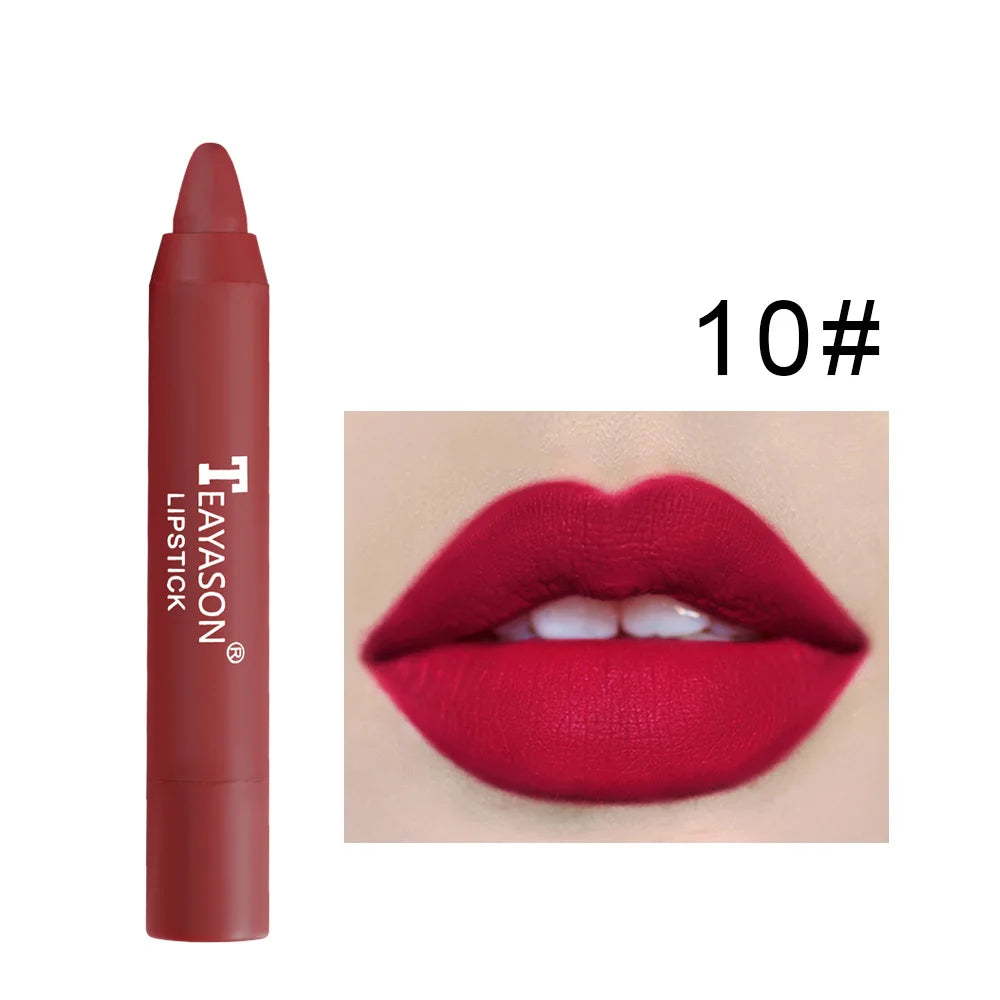 Matte velvet lipstick does not fade, does not stick to cup lipstick lipstick moisturizing lipstick pen nude earth red lipstick p