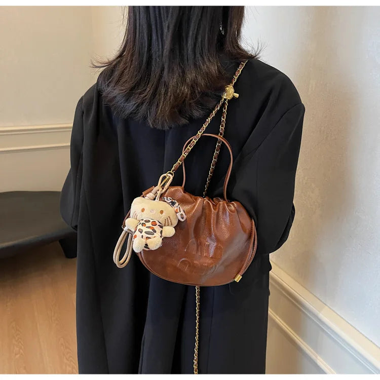 Ladies 2025 Designer Cloud Bag Pleated Chain Crossbody Bag Luxury Convertible Shoulder Bag Event
