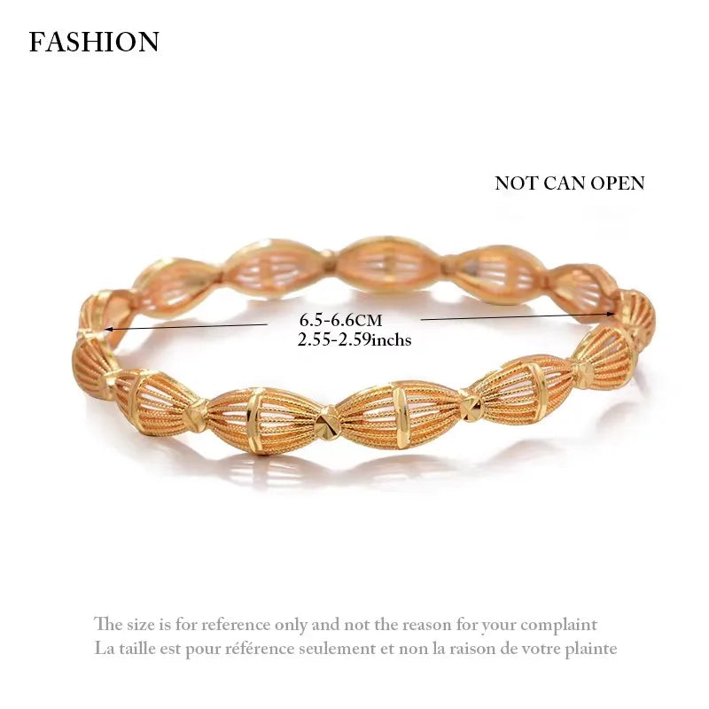24k Bangles Girls Dubai Gold Color Turkish Egyptian Algeria Indian Moroccan Saudi Gold Color Bangles Kids Bangles Jewelry