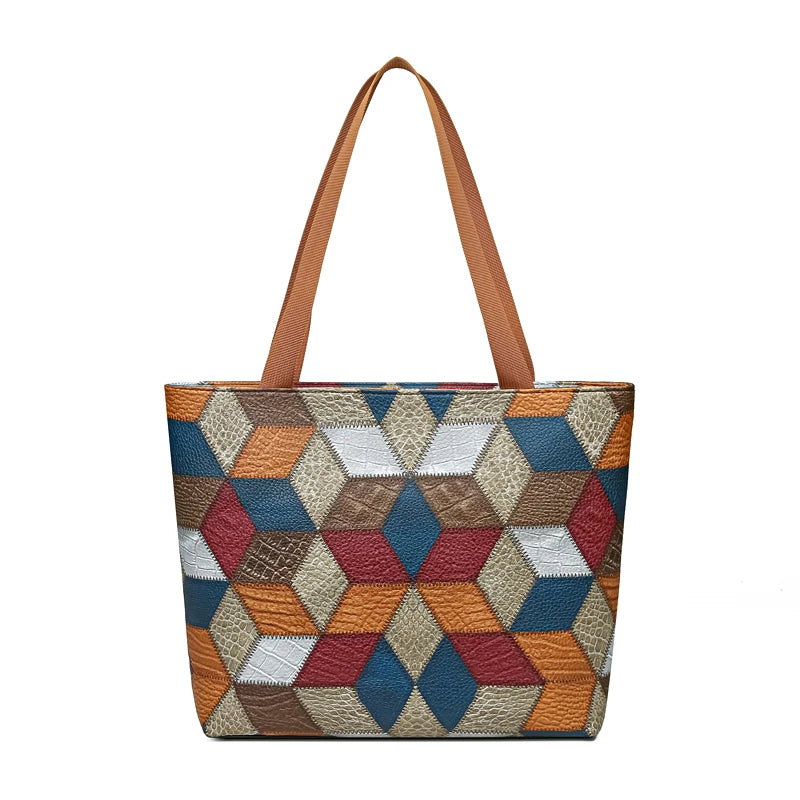 Ladies' high-end handbags - plain tote bags - fashionable cross-body bags - essential for shopping - suitable for all seasons.