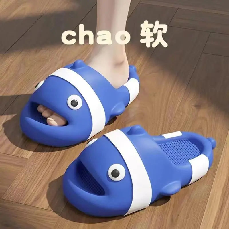 Cute Girl Slippers Summer Feet Stepping Thick Bottom Cartoon Indoor Home Parent Child Anti Slip Home Bathroom Slippers