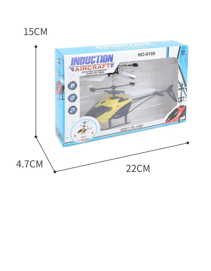 Rechargeable Mini RC Drone Remote Safe Fall-resistant RC Helicopters Drone Children Toys(No remote control battery)