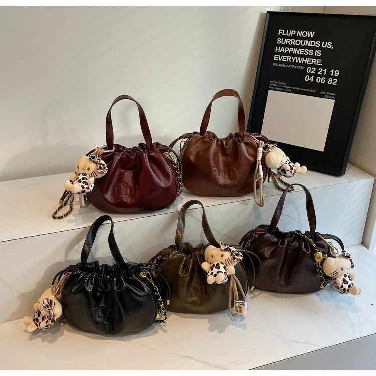 Ladies 2025 Designer Cloud Bag Pleated Chain Crossbody Bag Luxury Convertible Shoulder Bag Event