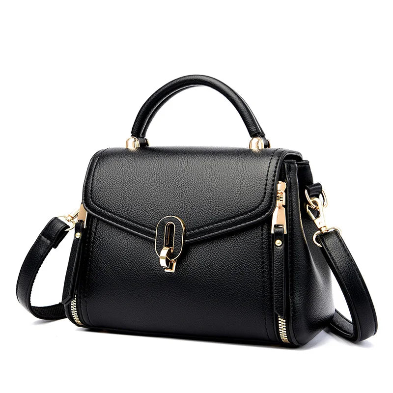 Ladies Casual Big Bags 2023 New Style Ladies Bags Fashion Handbags Solid Color Leather Ladies Bags Designer Style Women's Bags