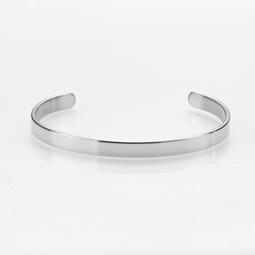 Stainless Steel Bracelet Cuff Bracelets Bangles Men Bracelets Opening Bangles Geometric Simple Designs Jewelry
