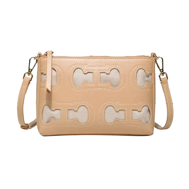 CH Fashion Hollow Design Ladies Crossbody Bag Simple Versatile Style Ladies Shoulder Bag Daily Commuter Ladies Bags