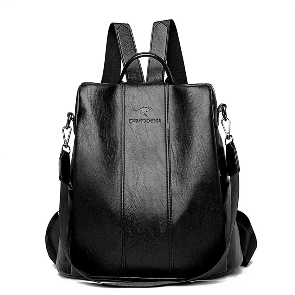 Ladies Travel Backpack Mochila Feminina Anti Theft Sac Women Leather Backpack High Quality Bagpack School Bags for Teenage Girls