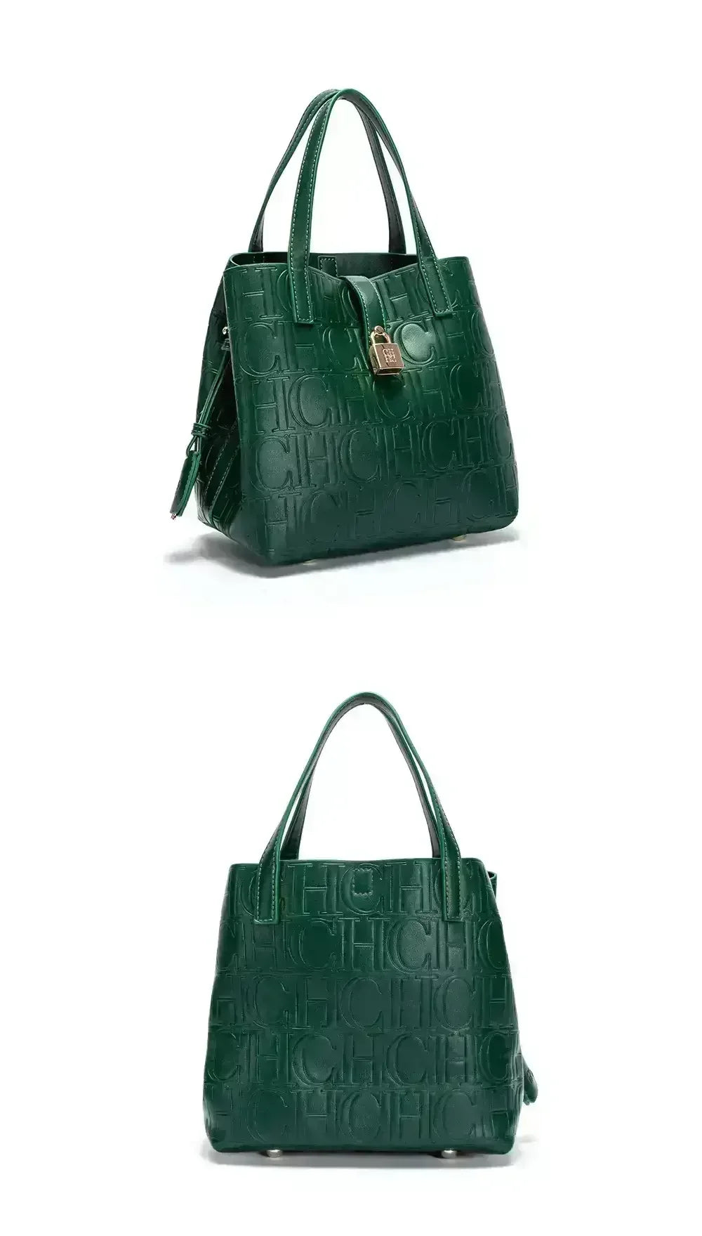 CH Embossed Ladies Crossbody Bag Letter Printing Design Ladies Handbag Large Capacity Tote Bag Elegant Temperament Ladies Should