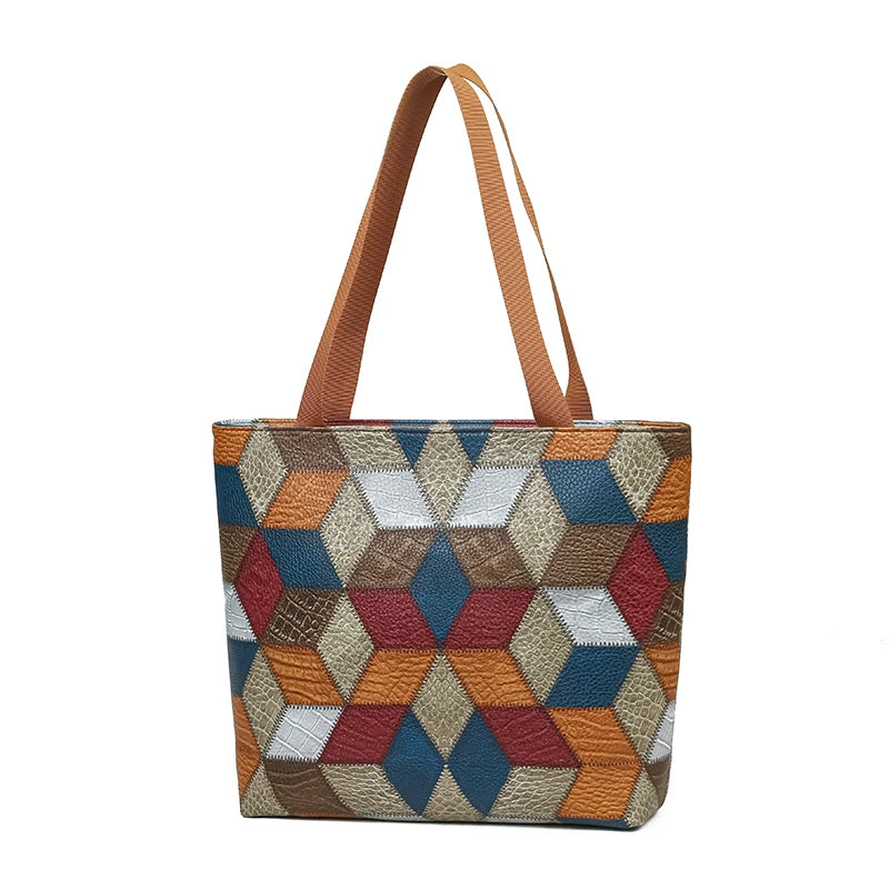 Ladies' high-end handbags - plain tote bags - fashionable cross-body bags - essential for shopping - suitable for all seasons.