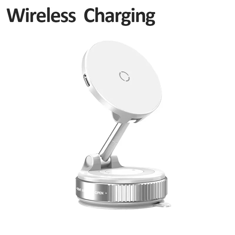 Magnetic Car Phone Holder 360° Rotation Folding With Vacuum Suction Cup For iPhone 12-16 Series Car/Gym/Driving Phone Holder