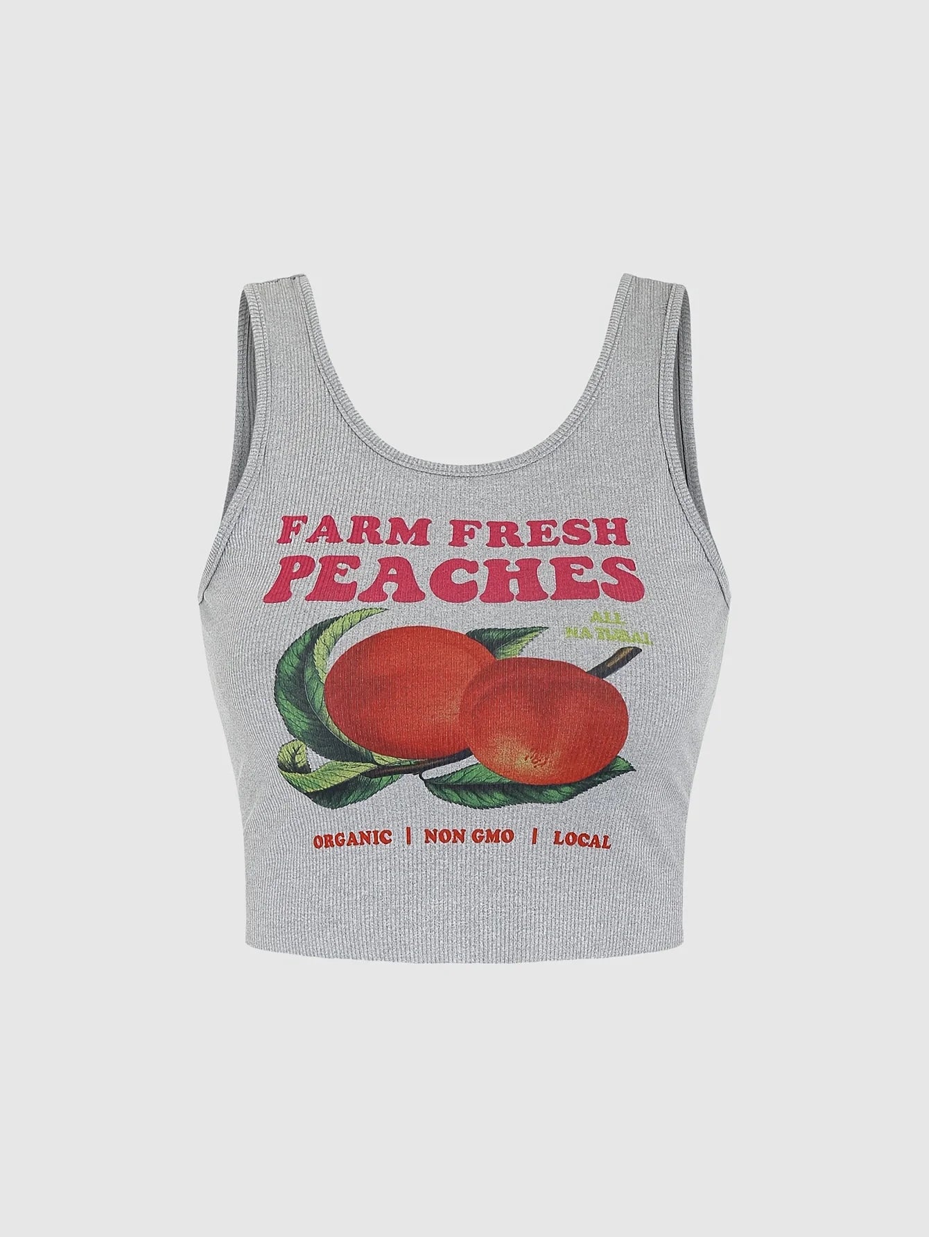 2024 new fashion ladies y2k cherry print casual vest ladies