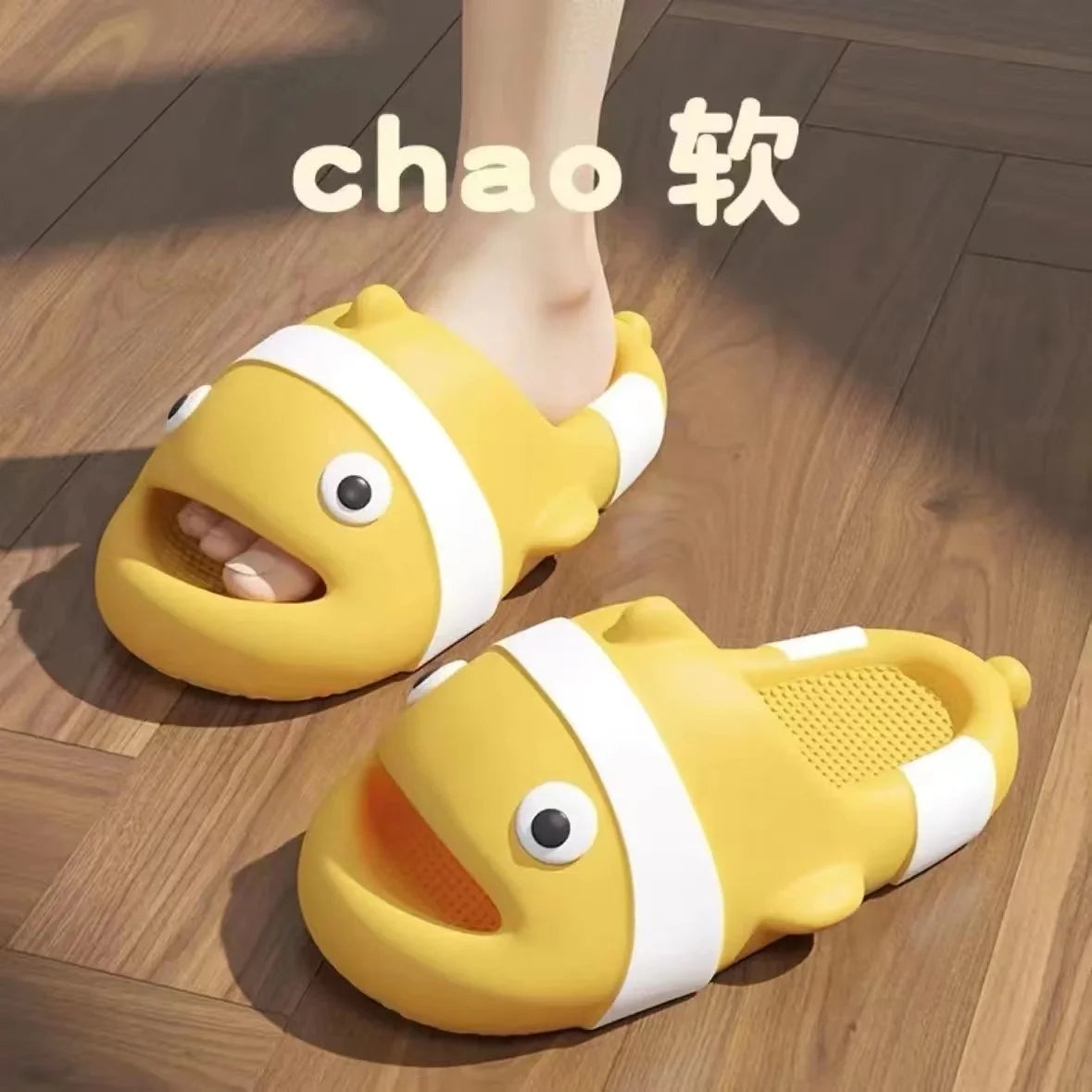 Cute Girl Slippers Summer Feet Stepping Thick Bottom Cartoon Indoor Home Parent Child Anti Slip Home Bathroom Slippers