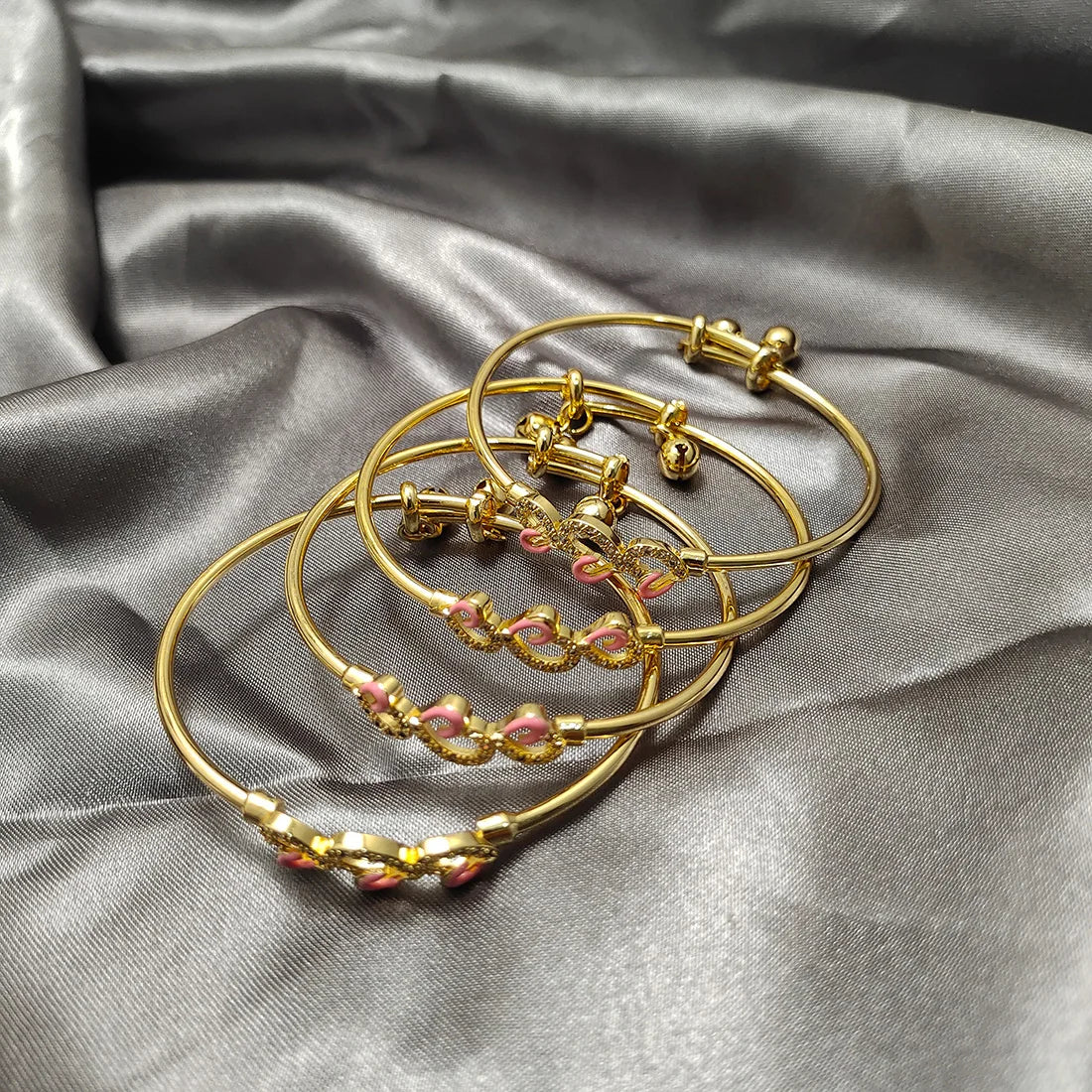 Baby Child Bangles Ethnic Dubai Gold Color Bangles Kids Bracelet Luxury Bracelet Dubai Bangles Child Jewelry Birthday Present