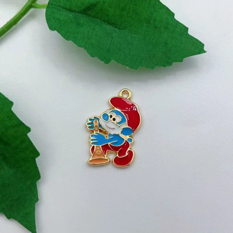 10 pieces of cartoon character jewelry made of enamel necklace earrings bracelets pendants diy jewelry wholesale