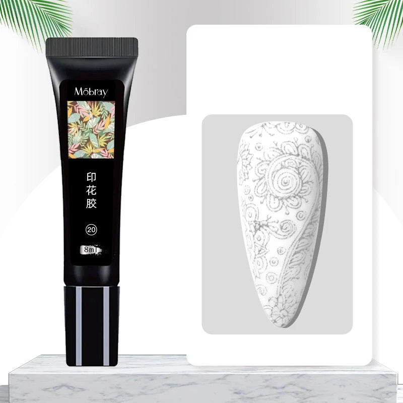 Nail Art Stamping Gel Polish: Colorful Special Paints for Steel Plate Printing & Phototherapy Transfer Nail Art