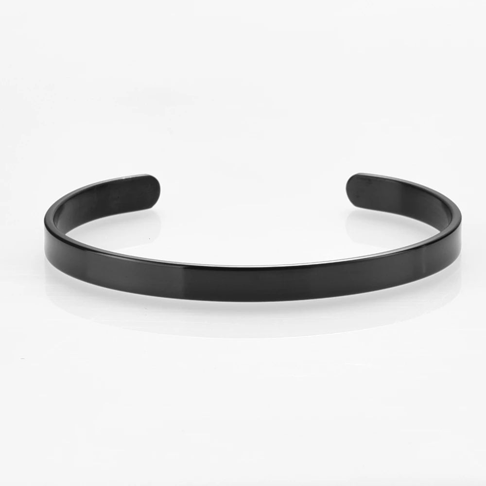 Stainless Steel Bracelet Cuff Bracelets Bangles Men Bracelets Opening Bangles Geometric Simple Designs Jewelry