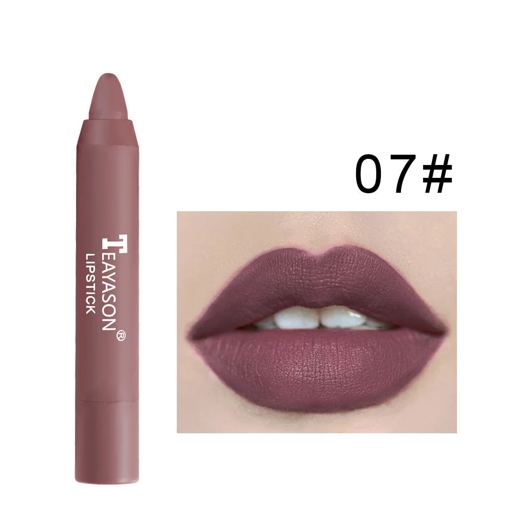 Matte velvet lipstick does not fade, does not stick to cup lipstick lipstick moisturizing lipstick pen nude earth red lipstick p