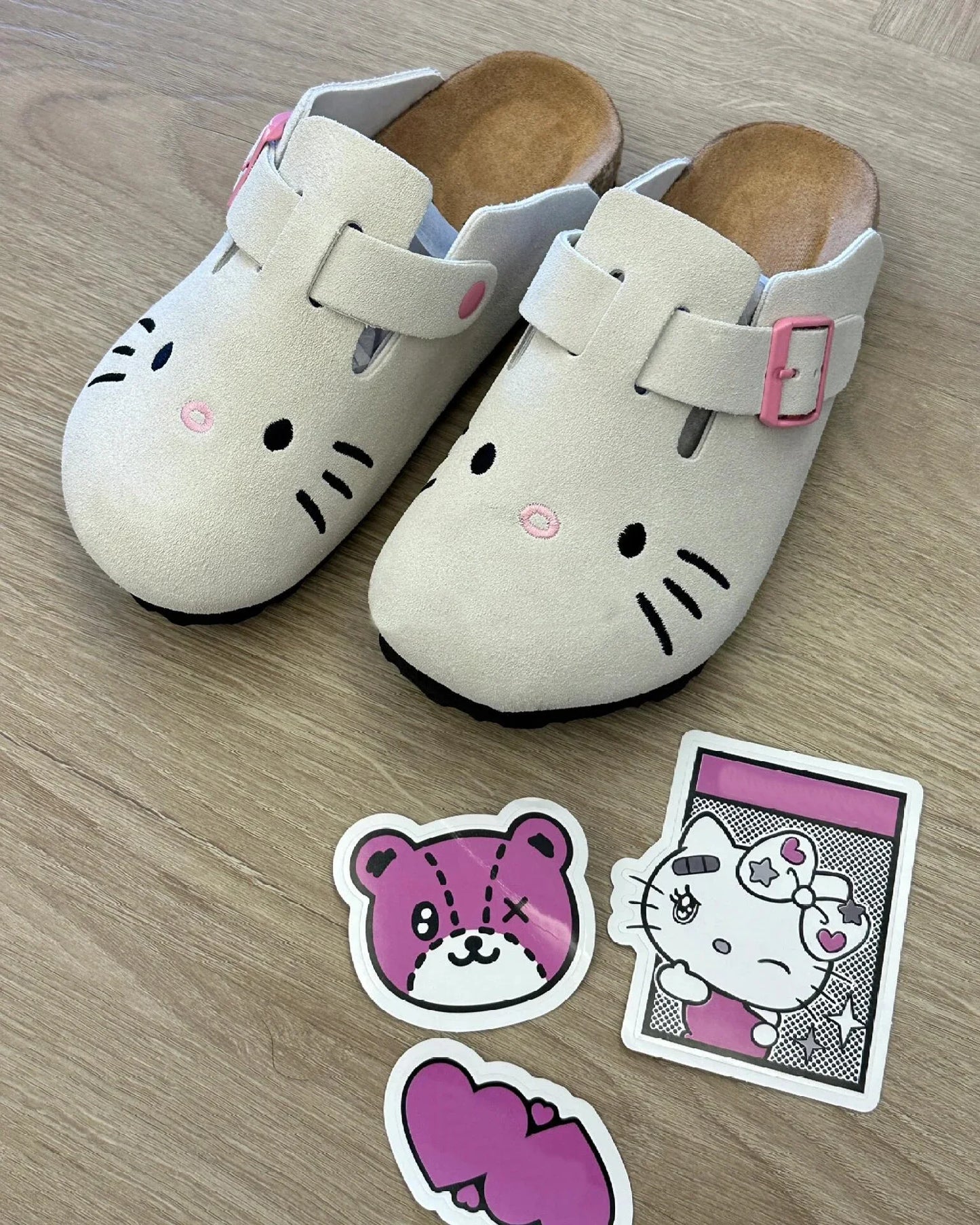Hello Kitty Girl Slippers Sanrio Cute Anime Summer Female Thick Sole Flat Shoes Sweet Cartoon Outdoor Anti Slip Slippers Gifts