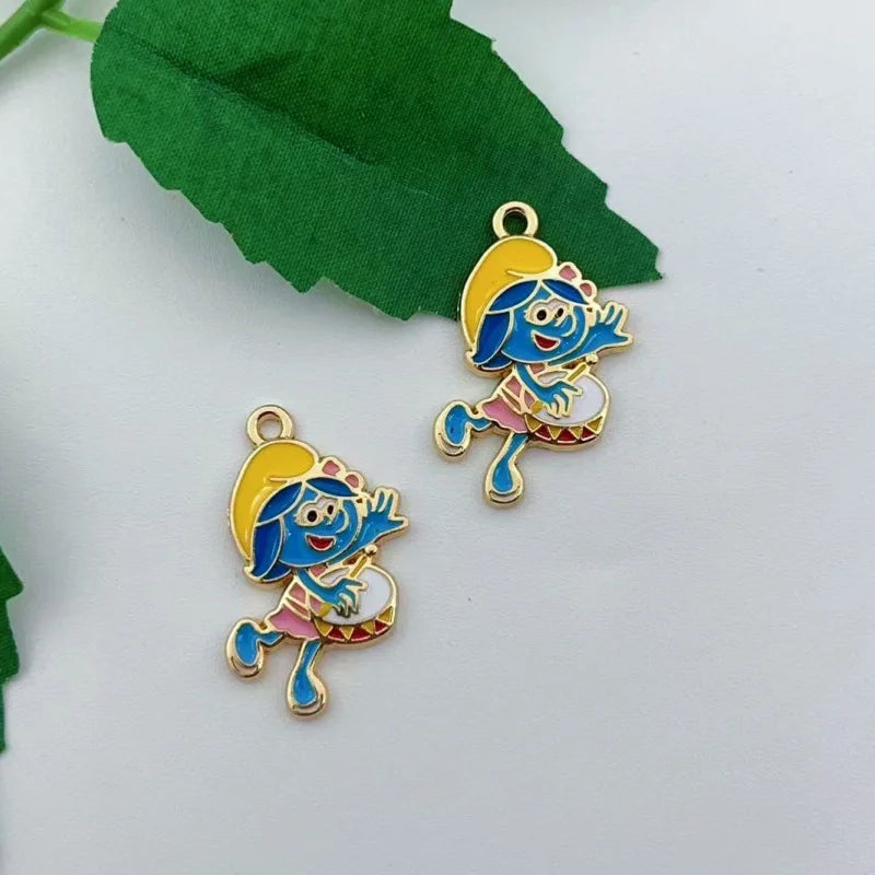 10 pieces of cartoon character jewelry made of enamel necklace earrings bracelets pendants diy jewelry wholesale