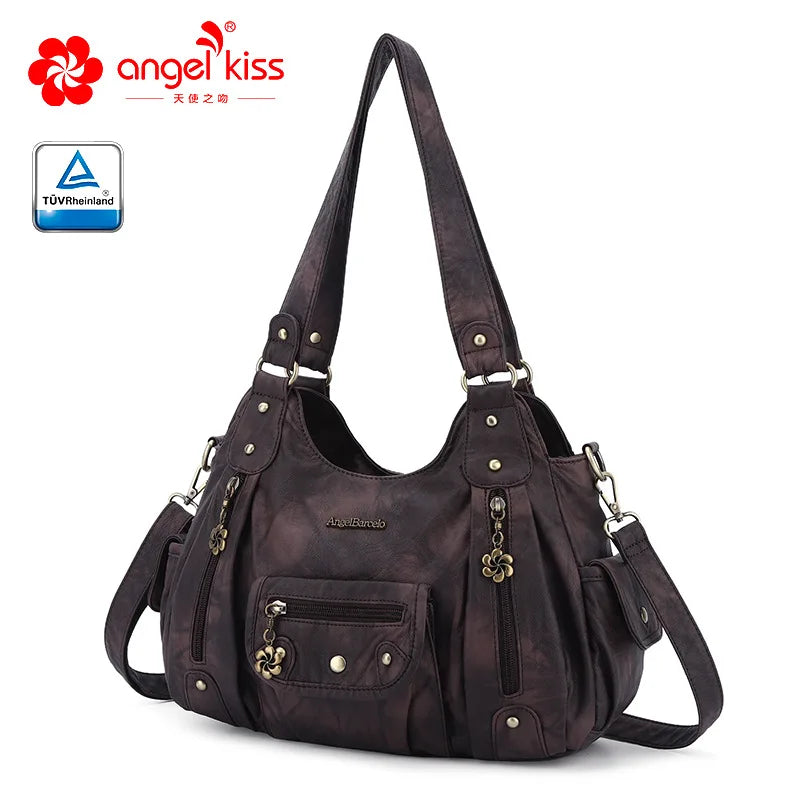 Ladies Hand Bags for Women Pu Casual Single Shoulder Crossbody Bag Multifunctional Purses and Handbags Повседневная Сумка