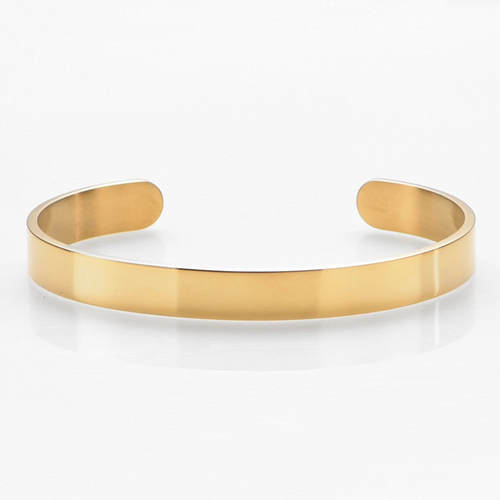Stainless Steel Bracelet Cuff Bracelets Bangles Men Bracelets Opening Bangles Geometric Simple Designs Jewelry