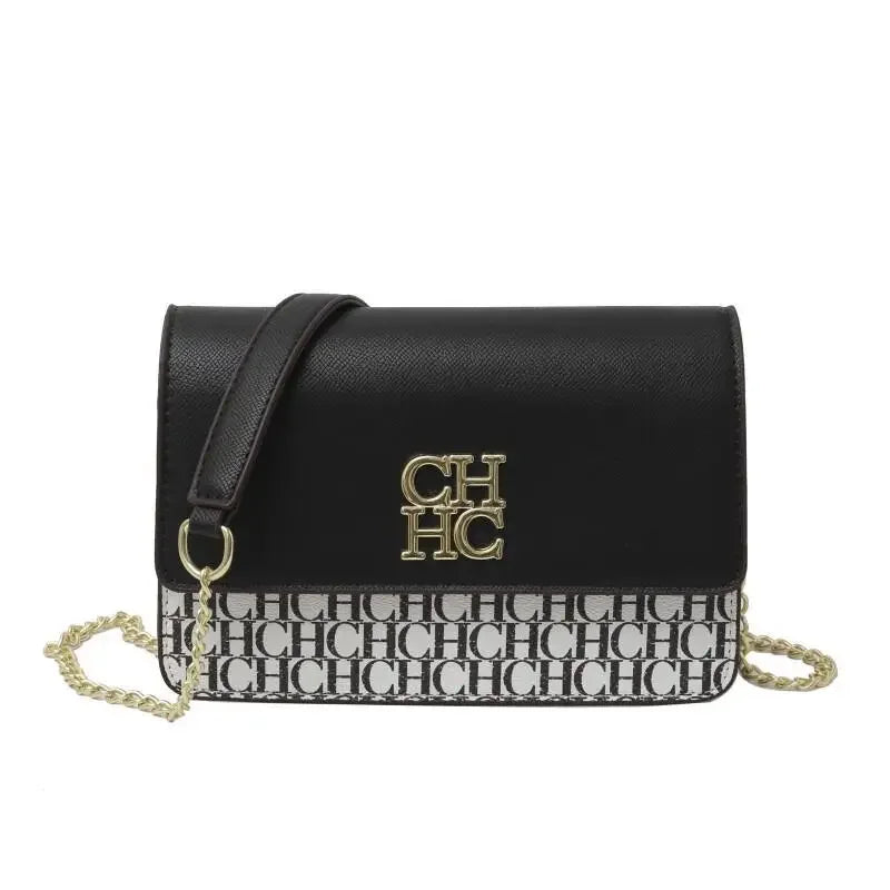 CH Multi Embossed Ladies Handbag Classic Ladies Crossbody Bag Ladies Shoulder Bag Fashion Luxury Brand Pure Color Design