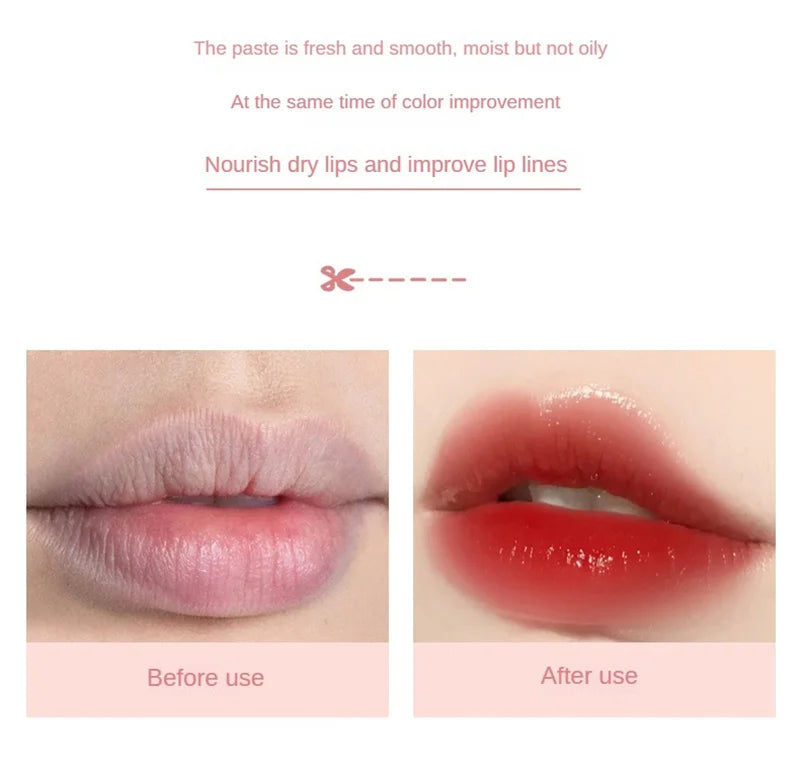 Colored Lip Balm Cute Moisturizing Lip Tint Long Lasting Waterproof Change Color Lipstick for Women Girls Lips Make Up Cosmetics
