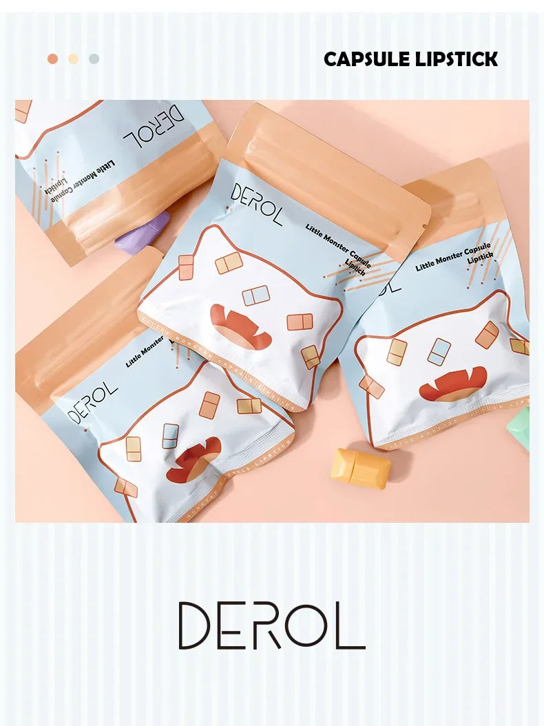 DEROL Matte Set Lipstick Capsule Lipstick Star Candy Mini Capsule Lipstick