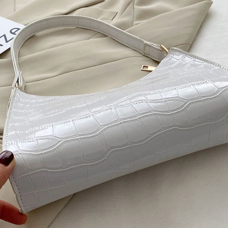 Ladies Shopping Bags Ladies Handbags Shoulder Bags Chain Handbags Underarm Bags Female Bags Small Square Bags White