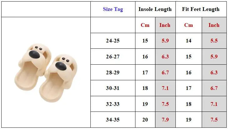 Summer Children's Boy Girl Slippers Cartoon Dog Sandals Anti-Slip Kid Shoes Soft Sole Baby Slippers Indoor Hole Shoes A1219