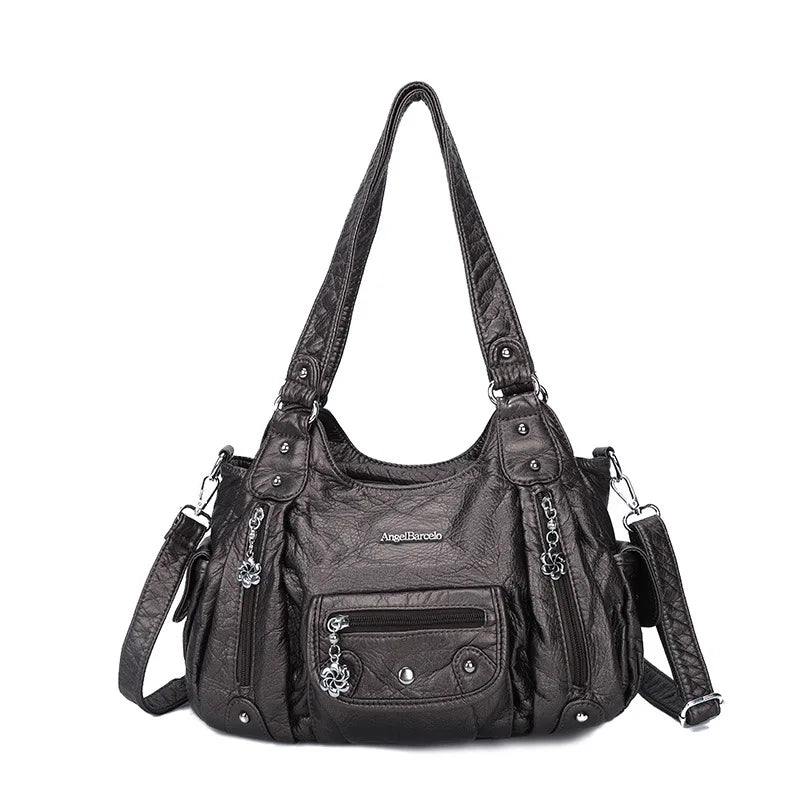 Ladies Hand Bags for Women Pu Casual Single Shoulder Crossbody Bag Multifunctional Purses and Handbags Повседневная Сумка
