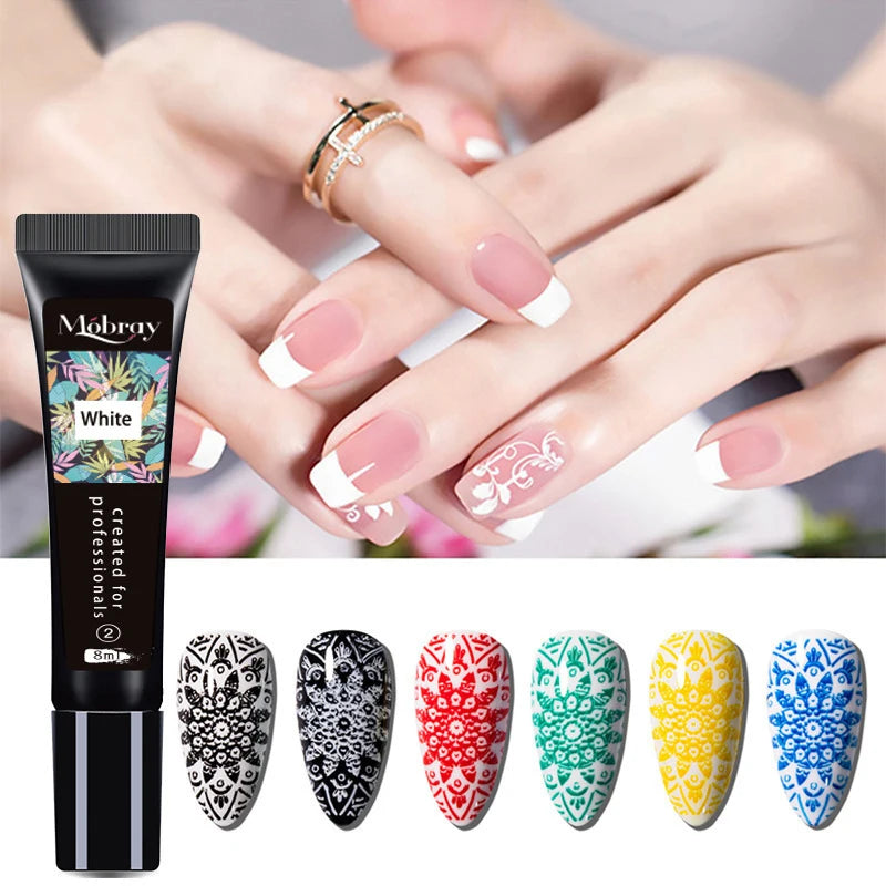 Nail Art Stamping Gel Polish: Colorful Special Paints for Steel Plate Printing & Phototherapy Transfer Nail Art