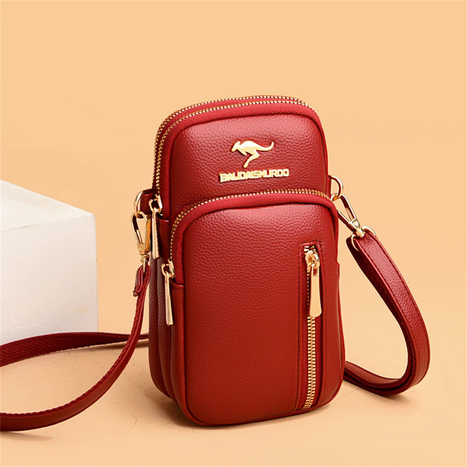 Ladies New Trendy Pu Leather Shoulder Bags Luxury Designer Simple Small Purse Handbags for Women Fashion Messenger Bags Sac