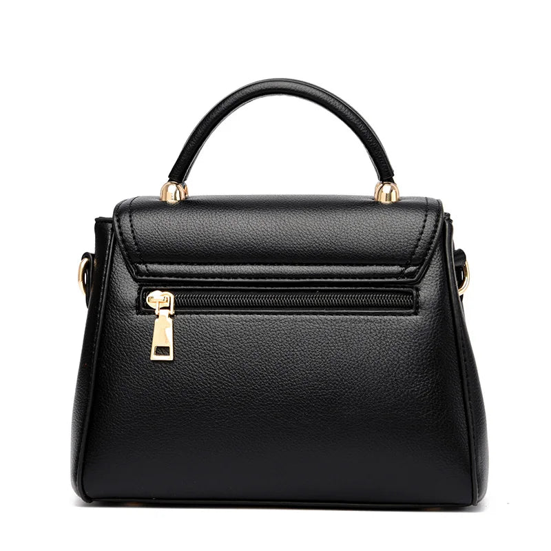 Ladies Casual Big Bags 2023 New Style Ladies Bags Fashion Handbags Solid Color Leather Ladies Bags Designer Style Women's Bags