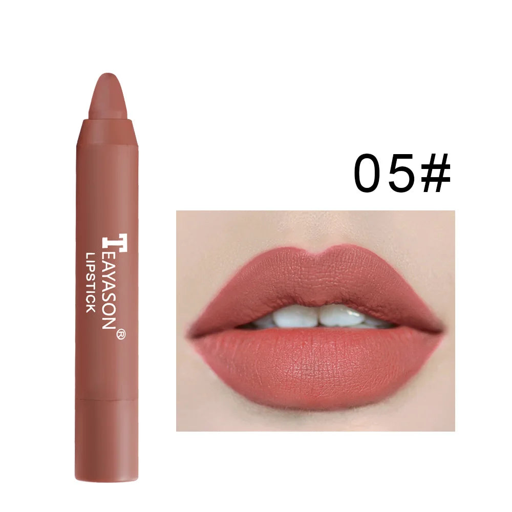Matte velvet lipstick does not fade, does not stick to cup lipstick lipstick moisturizing lipstick pen nude earth red lipstick p