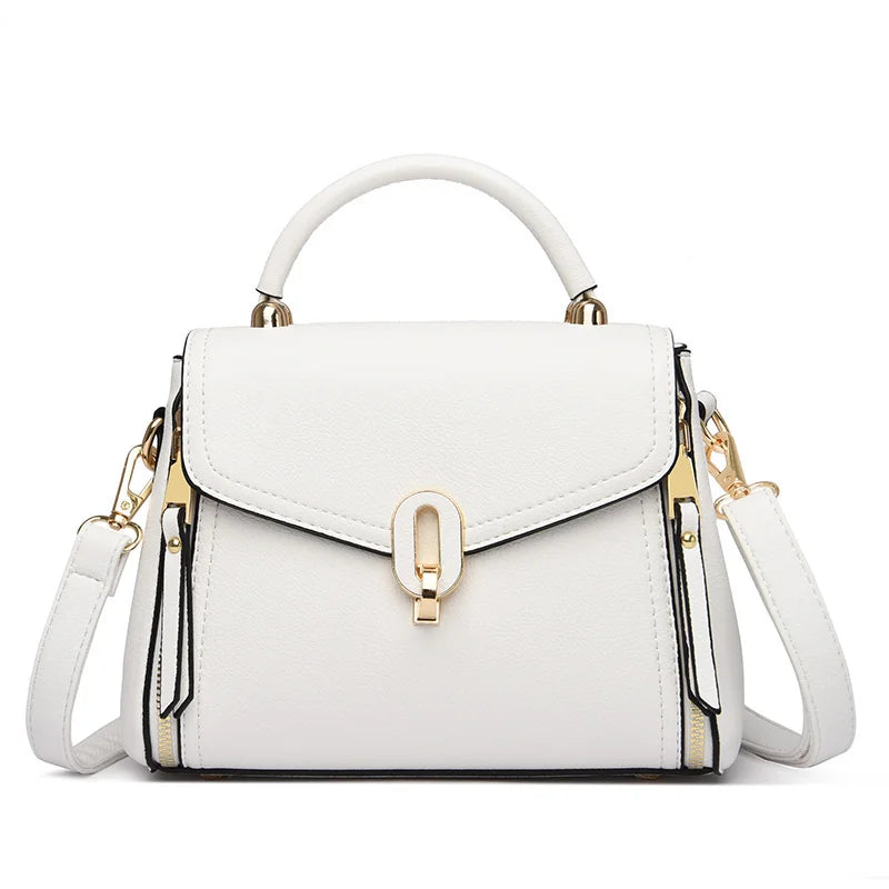 Ladies Casual Big Bags 2023 New Style Ladies Bags Fashion Handbags Solid Color Leather Ladies Bags Designer Style Women's Bags