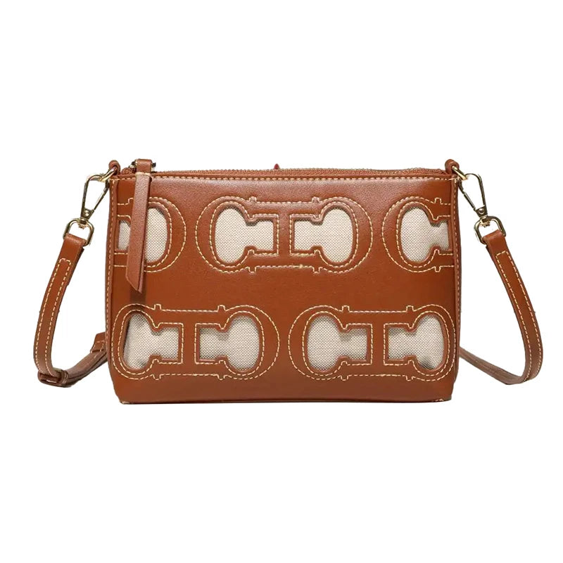 CH Fashion Hollow Design Ladies Crossbody Bag Simple Versatile Style Ladies Shoulder Bag Daily Commuter Ladies Bags