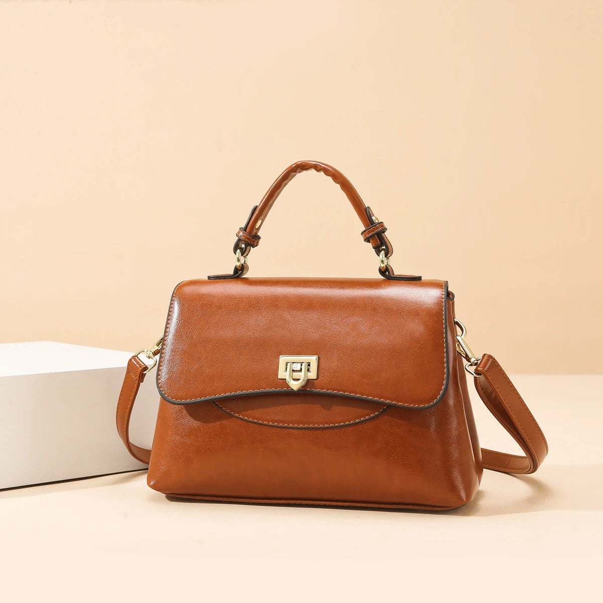 ladies handbags. Luxury 3-Piece PU Leather Women's Bag Set - Shoulder/Crossbody/Tote, Waterproof & Durable, Multi-Color Options