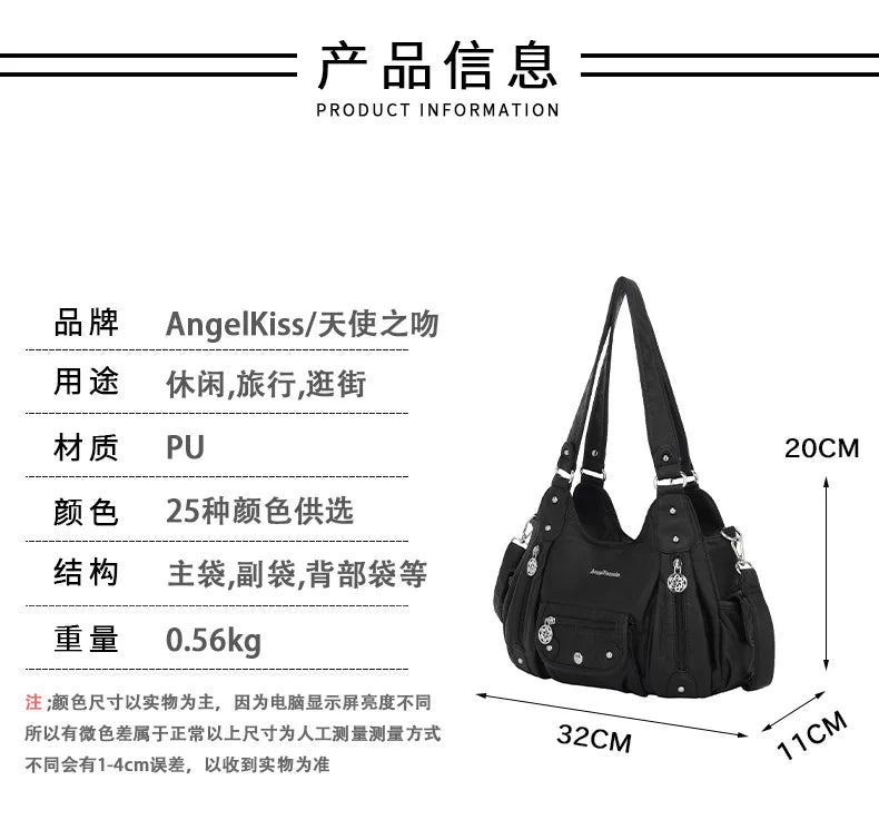 Ladies Hand Bags for Women Pu Casual Single Shoulder Crossbody Bag Multifunctional Purses and Handbags Повседневная Сумка