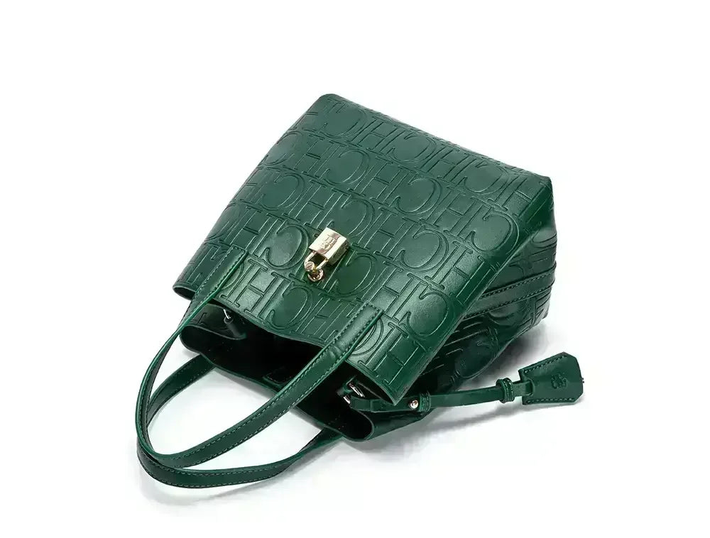 CH Embossed Ladies Crossbody Bag Letter Printing Design Ladies Handbag Large Capacity Tote Bag Elegant Temperament Ladies Should