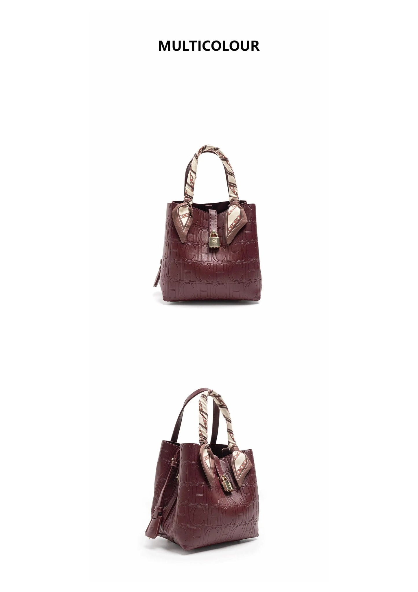 CH Embossed Ladies Crossbody Bag Letter Printing Design Ladies Handbag Large Capacity Tote Bag Elegant Temperament Ladies Should